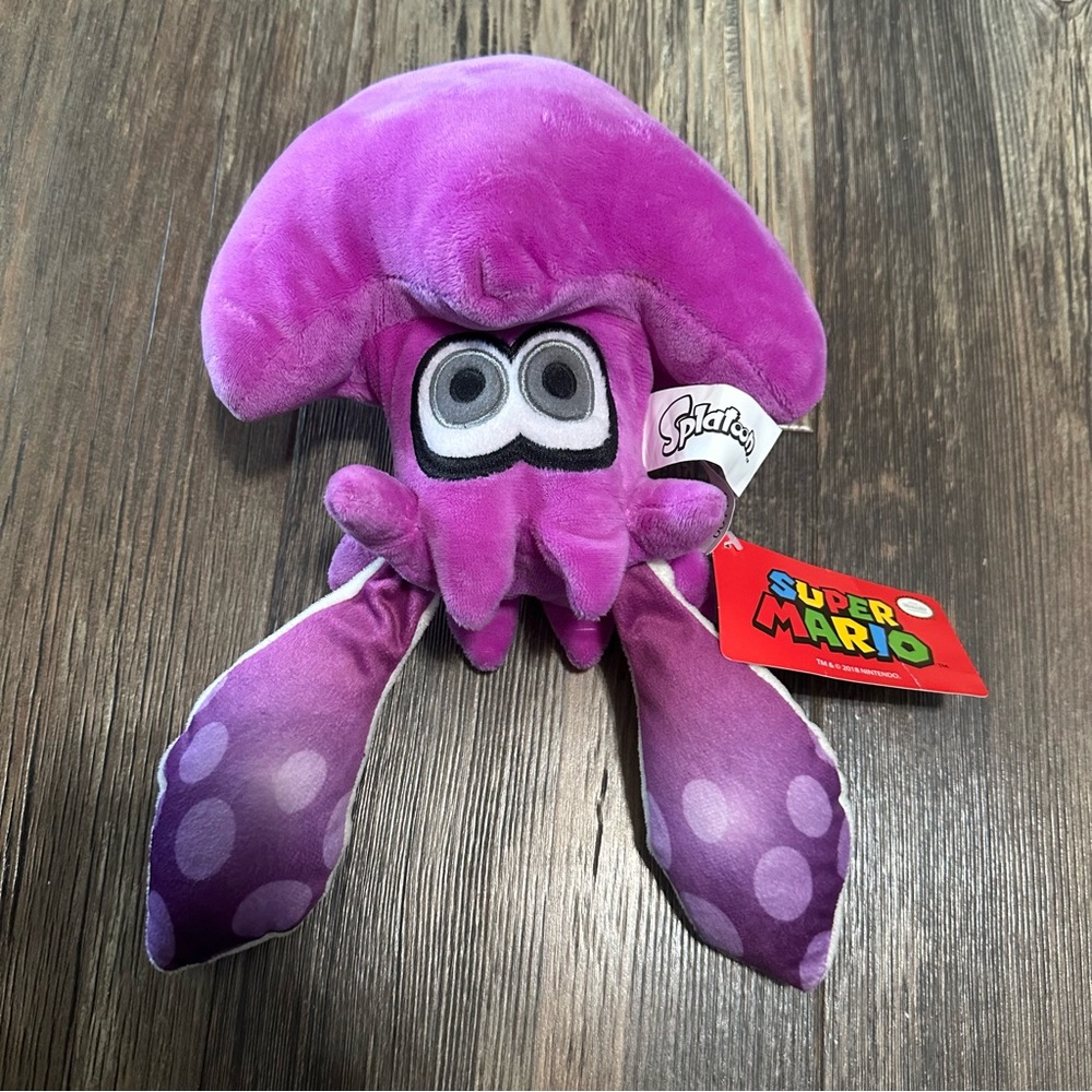 Splatoon Nintendo Super Mario bros purple Inkling squid plush 2018